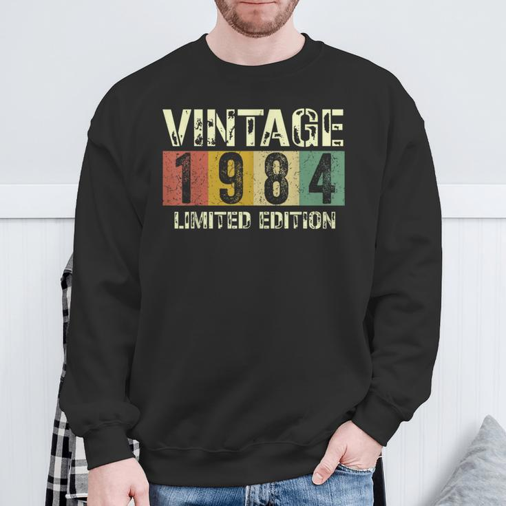 Vintage 40 Birthday Decorations 40Th Bday 1984 Birthday Sweatshirt Gifts for Old Men