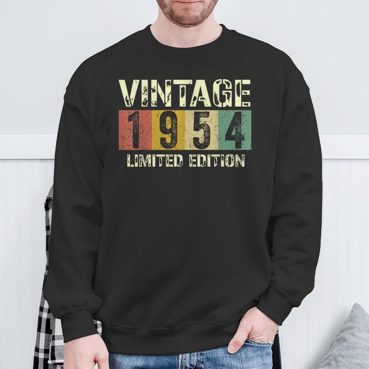 Vintage 70 Birthday Decorations 70Th Bday 1954 Birthday Sweatshirt Gifts for Old Men