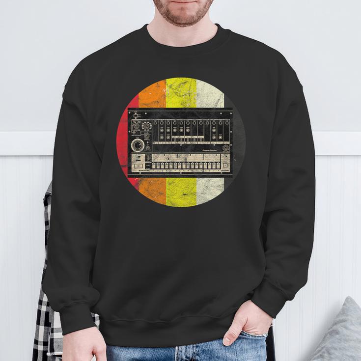 Vintage Analogue Drum Machine Retro Synth Synthesizer Studio Sweatshirt Geschenke für alte Männer