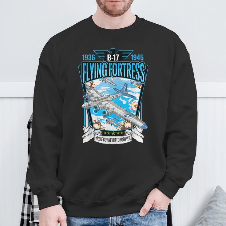 Vintage B17 Flying Fortress Ww2 Heavy Bomber Aviator Sweatshirt Gifts for Old Men