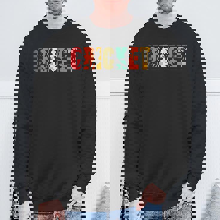 Vintage Cricket For Cricketers Cricket Fans Or Lovers Sweatshirt Gifts for Old Men
