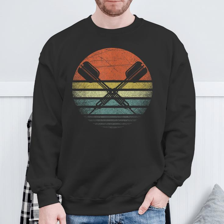 Vintage Dart Sunset Dart Sweatshirt Geschenke für alte Männer