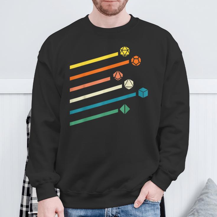 Vintage Dnd Dice Gamer Sweatshirt Gifts for Old Men