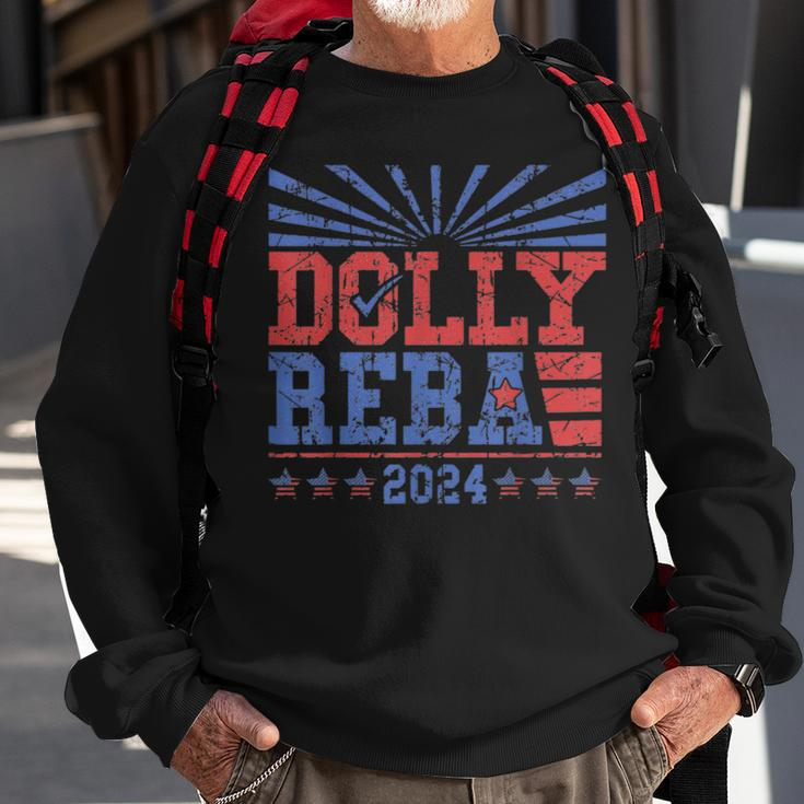 Vintage Dolly And Reba 2024 Make America Fancy Again Sweatshirt Gifts for Old Men