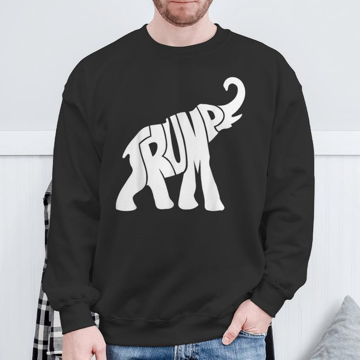 Vintage Donald Trump Vote 2024 Elephant Republican President Sweatshirt Gifts for Old Men