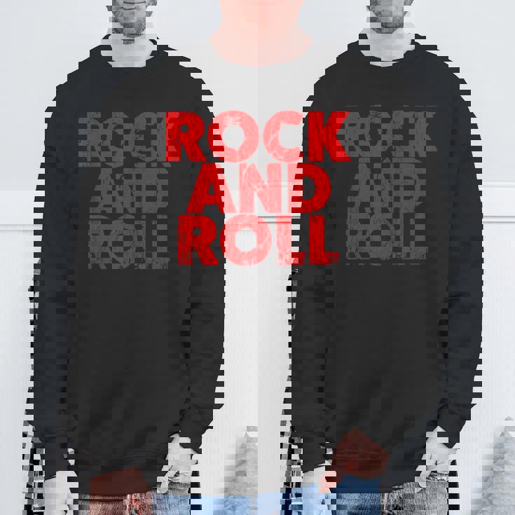 Vintage Grunge Old Rock & Roll Music Rock And Roll Camisa de entrenamiento Regalos para ancianos