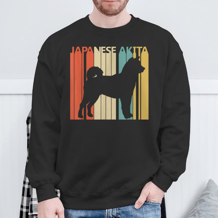 Vintage Japanese Akita Dog Sweatshirt Gifts for Old Men