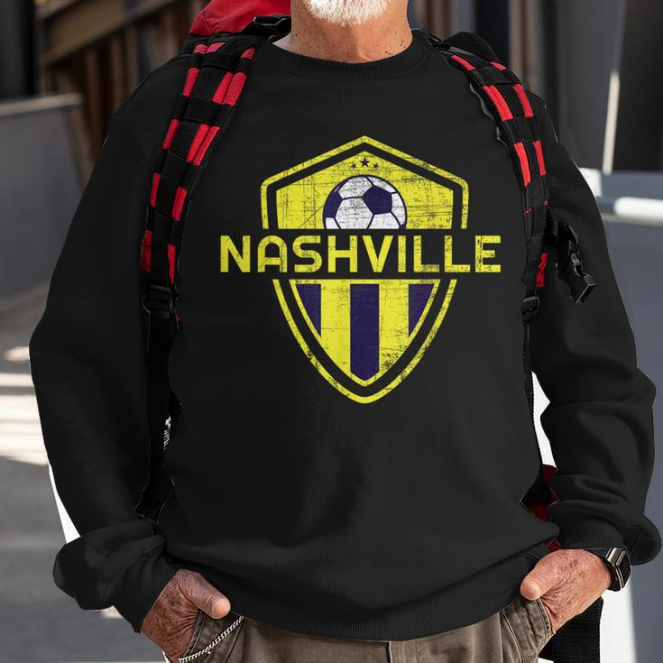 Vintage Nashville Tennessee Tn Blue And Yellow er Sweatshirt Gifts for Old Men