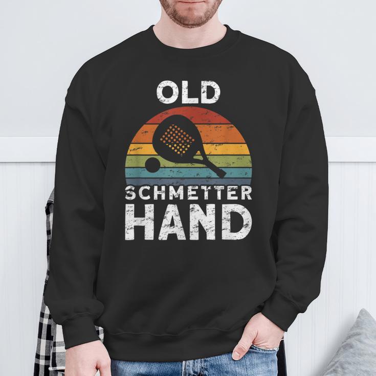 Vintage Old Butterhand Padel Sweatshirt Geschenke für alte Männer