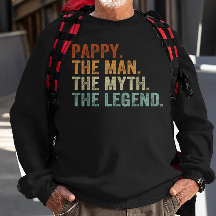Vintage Pappy The Man The Myth The Legend Father's Day Sweatshirt Gifts for Old Men