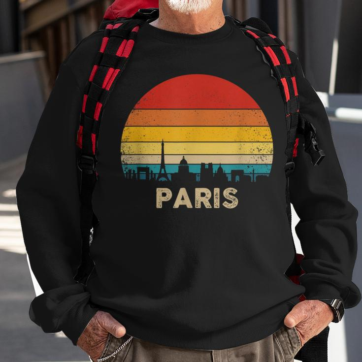 Vintage Paris France SouvenirSweatshirt Gifts for Old Men