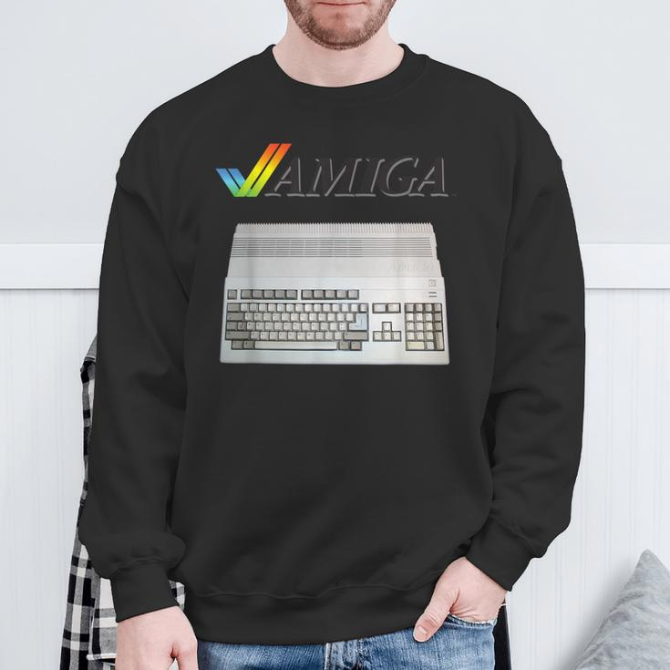Vintage Retro Computer Amiga 80S Nerd Sweatshirt Geschenke für alte Männer