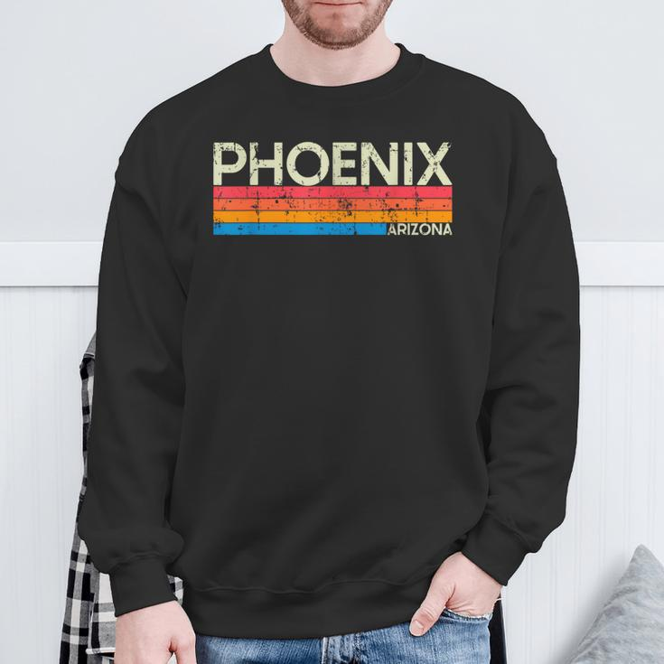 Vintage Retro Phoenix Arizona Distressed Sweatshirt Gifts for Old Men