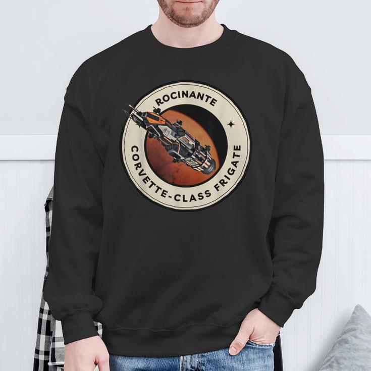 Vintage Rocinante Class Frigate Black Science Fiction Retro Sweatshirt Gifts for Old Men