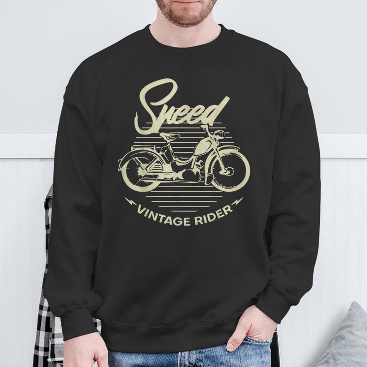 Vintage Speed Rider Simson-Sr2 Sweatshirt Geschenke für alte Männer