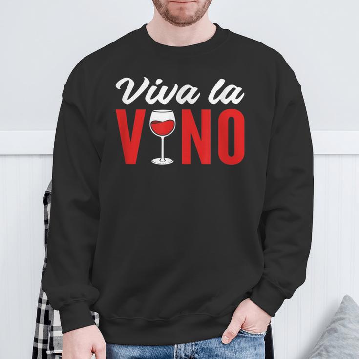 Viva Laino – Weinliebhaber Rotwein Weißwein Sweatshirt Geschenke für alte Männer