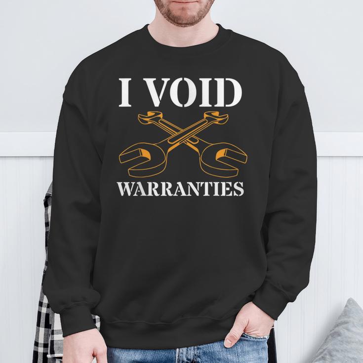 I Void Warranties Wrench For Car Lovers & Mechanics Sweatshirt Gifts for Old Men