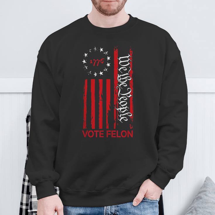 Vote Felon Trump 2024 45 And 47 Voting For The Felon Sweatshirt Gifts for Old Men