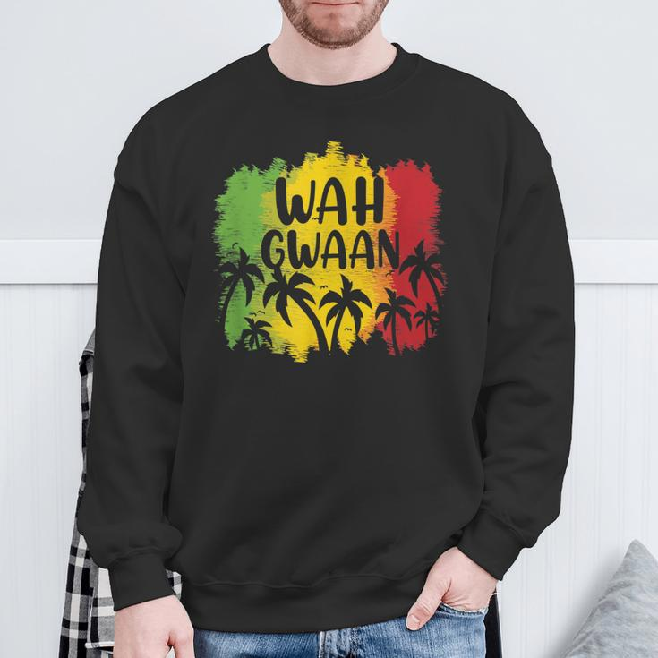 Wah Gwaan Jamaican Jamaica Slang Sweatshirt Gifts for Old Men