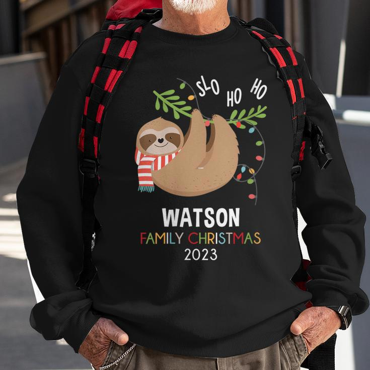 Watson Family Name Watson Family Christmas Sweatshirt Gifts for Old Men