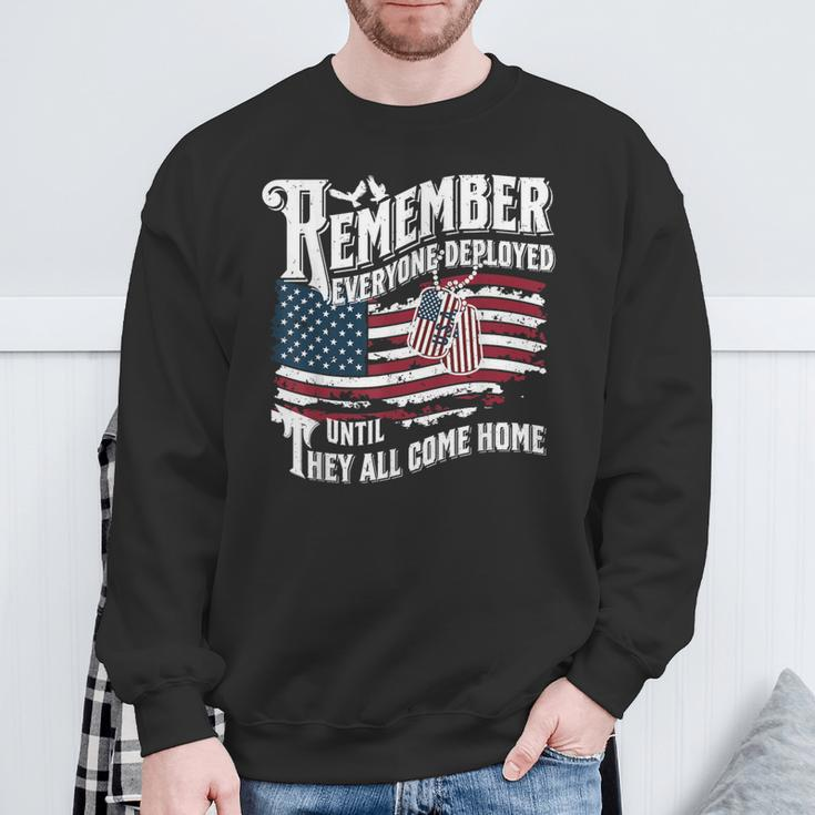 We Wear Red Friday Military Support Our Troops Deployment Sweatshirt Gifts for Old Men