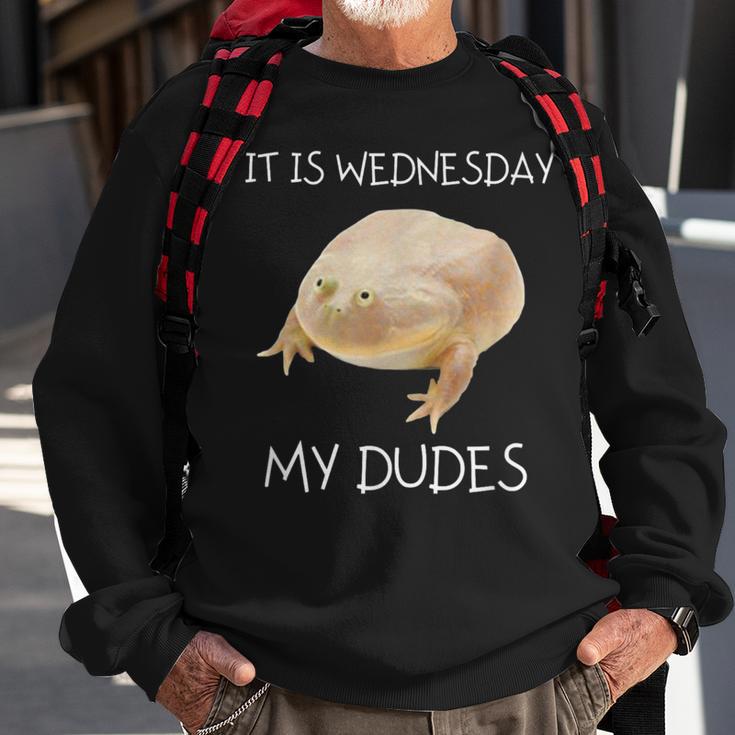 It Is Wednesday My Dudes Sweatshirt Gifts for Old Men