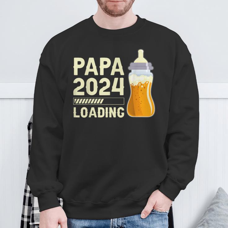 'Werdender Papa Zututkunft Papa Papa 2024 Loading' Sweatshirt Geschenke für alte Männer