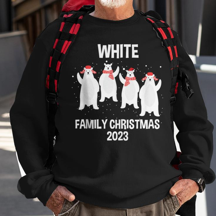 White Family Name White Family Christmas Sweatshirt Gifts for Old Men