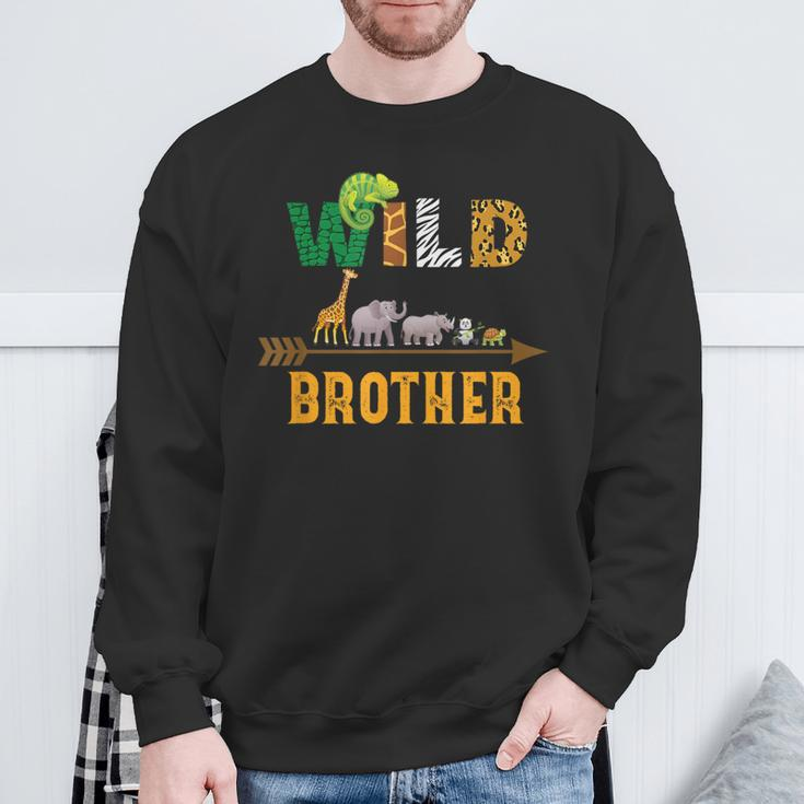 Wild Brother Birthday Zoo Field Trip Squad Matching Family Sweatshirt Gifts for Old Men
