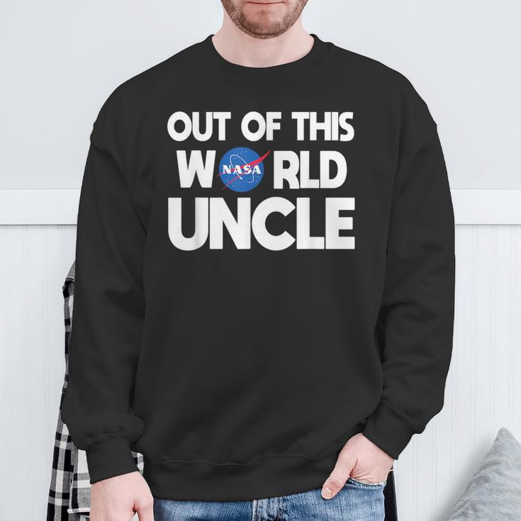 Out Of This World Uncle Nasa Sweatshirt Gifts for Old Men