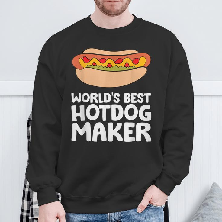 World's Best Hotdog Maker Hot Dog Sweatshirt Gifts for Old Men