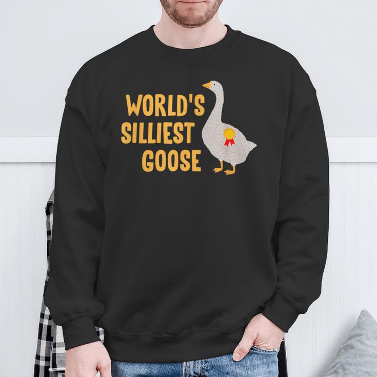 World's Silliest Goose Sweatshirt Gifts for Old Men