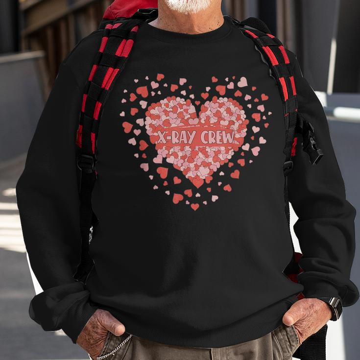 X-Ray Crew Valentine's Day Hearts Radiology Tech Sweatshirt Gifts for Old Men