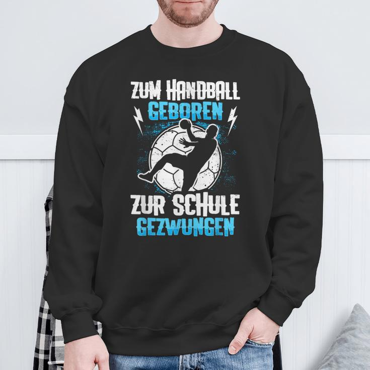 Zum Handball Geboren, Kindershirt Schwarz S für Schule Sweatshirt Geschenke für alte Männer