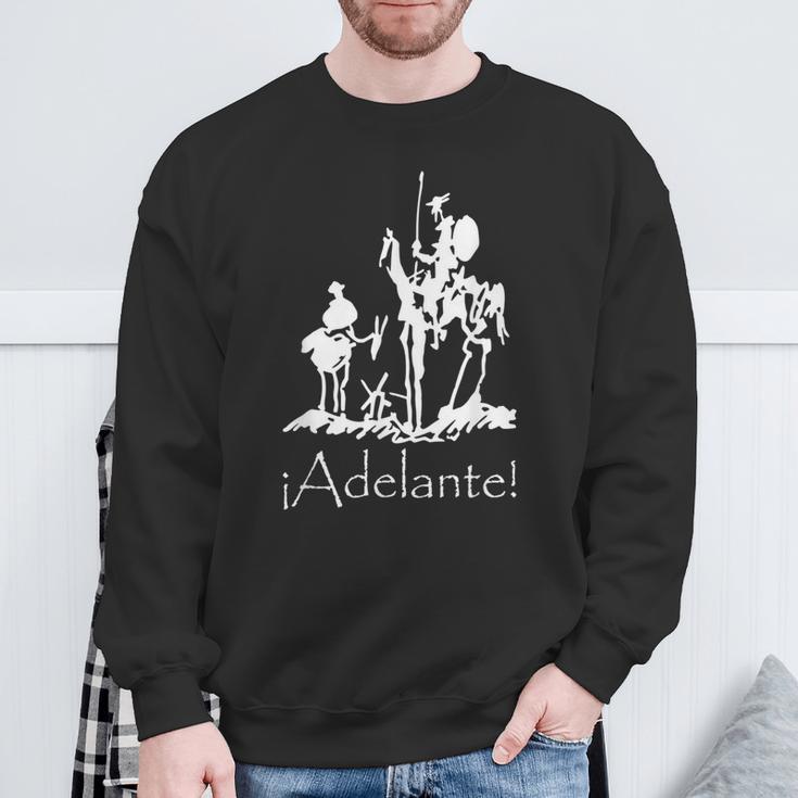 ¡Adelante Don Quijote Sancho Panza S Sweatshirt Geschenke für alte Männer