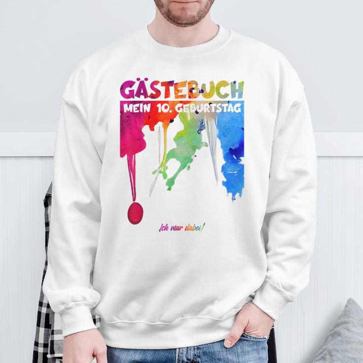 10 Jahre Guestlist 10Th Geburtstag Guest Book Sweatshirt Geschenke für alte Männer