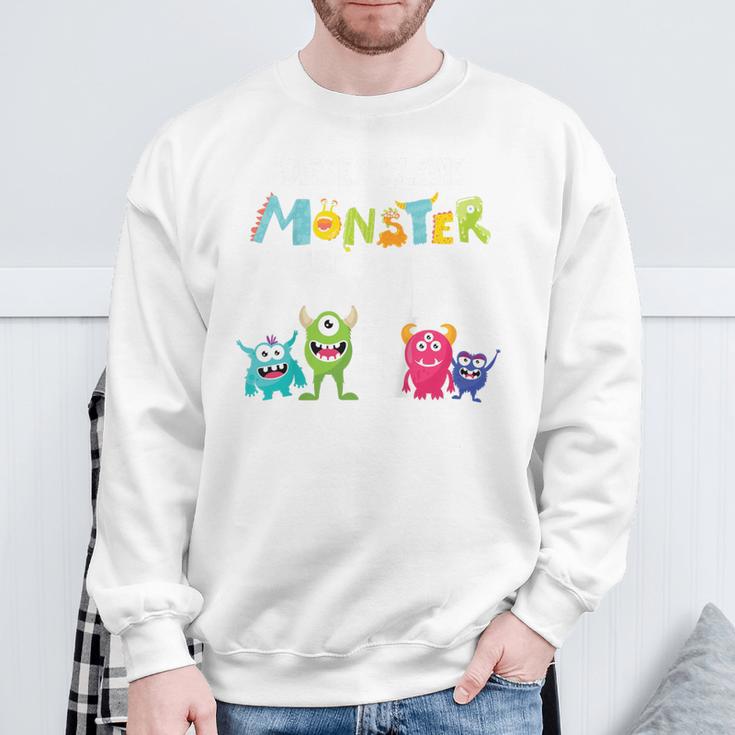 4. Geburtstag Sweatshirt, Ich Bin Schon 4 Jahre Monster Motiv Geschenke für alte Männer