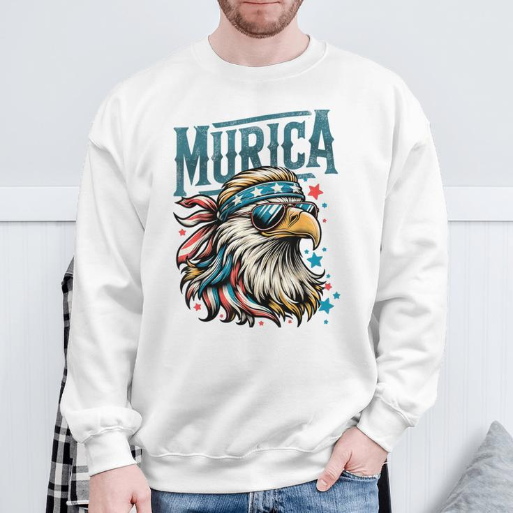 4Th Of July Patriotic Eagle July 4Th Usa Murica Sweatshirt Gifts for Old Men