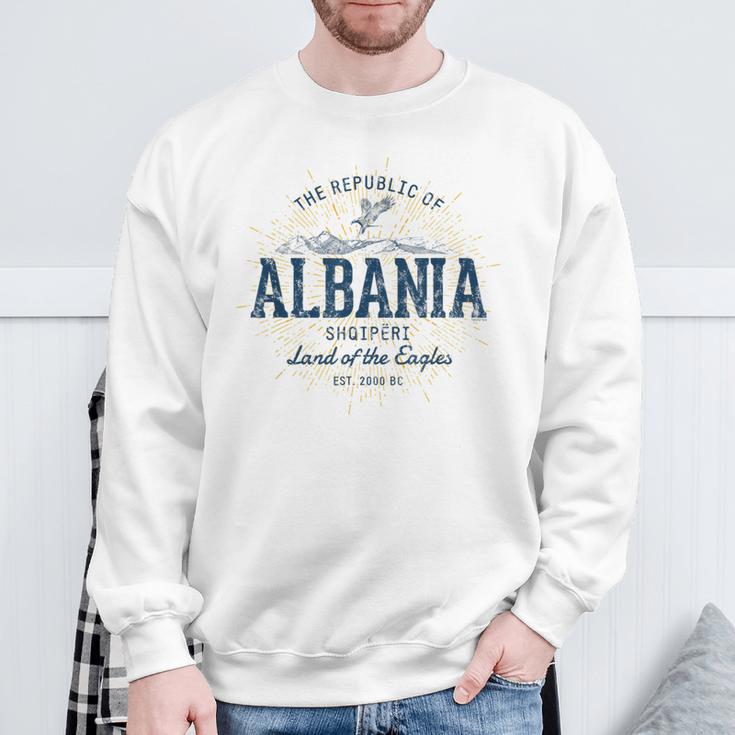 Albania Retro Styleintage Albania Sweatshirt Geschenke für alte Männer