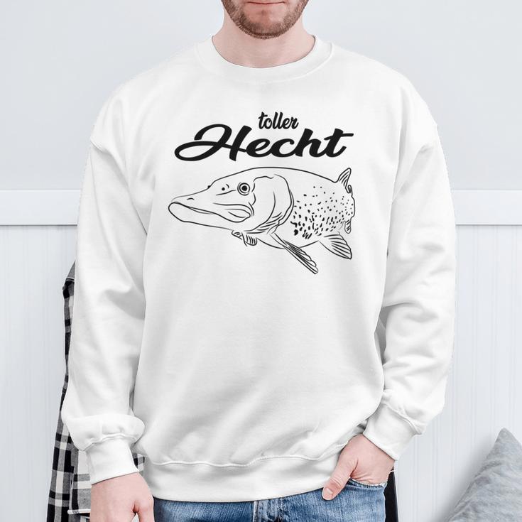 Angler Angeln Fischer Papa Opa Mann Geschenk Petri Heil Sweatshirt Geschenke für alte Männer