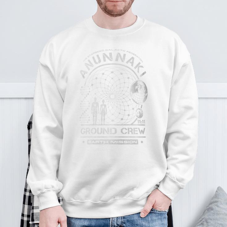 Anunnaki Starseed Earth Mission Ground Crew Sweatshirt Gifts for Old Men