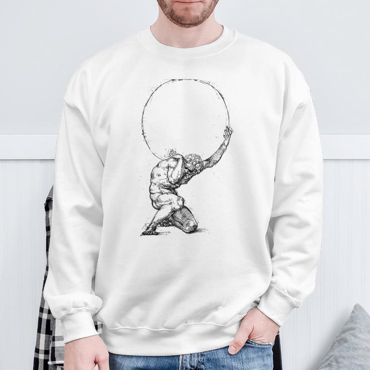 Atlas Griechische Mythologie Greece Greek Gods Sweatshirt Geschenke für alte Männer