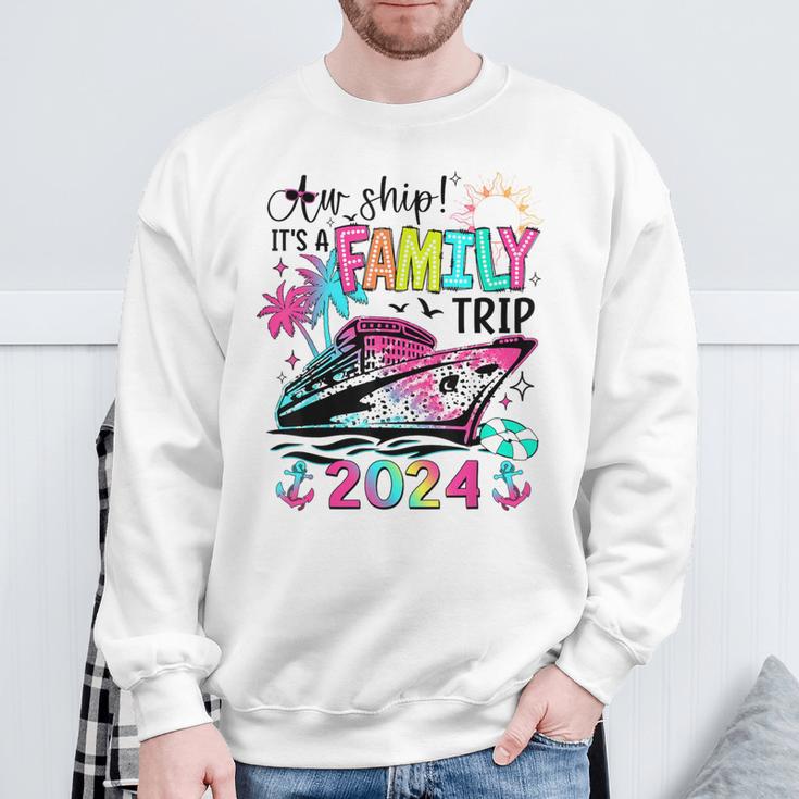 Aw Ship It's A Family Trip 2024 Matching Summer Cruise Sweatshirt ...