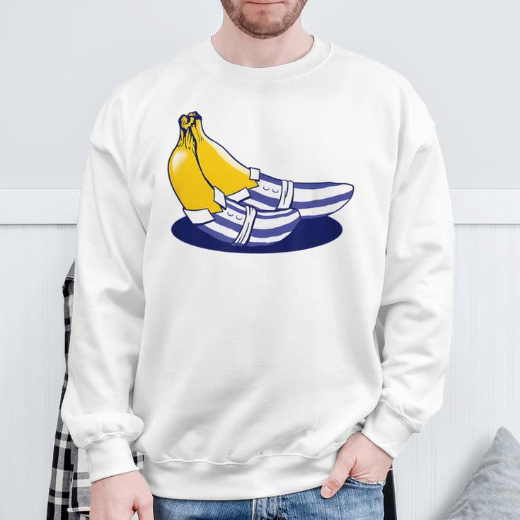 Bananas In Pajamas B1 And B2 Banana Lovers Sleep Sweatshirt Gifts for Old Men