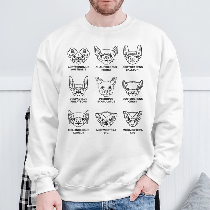 Bats Species Biology Scientific Chiropterologist Biologist Sweatshirt Gifts for Old Men