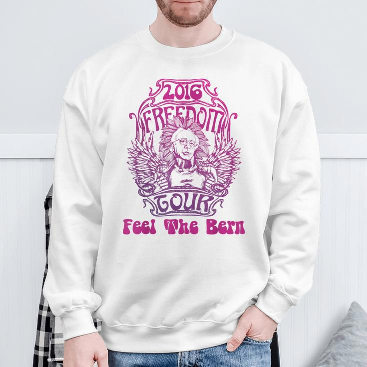 Bernie SandersRetro Hippy Cool Feel The Bern Sweatshirt Gifts for Old Men