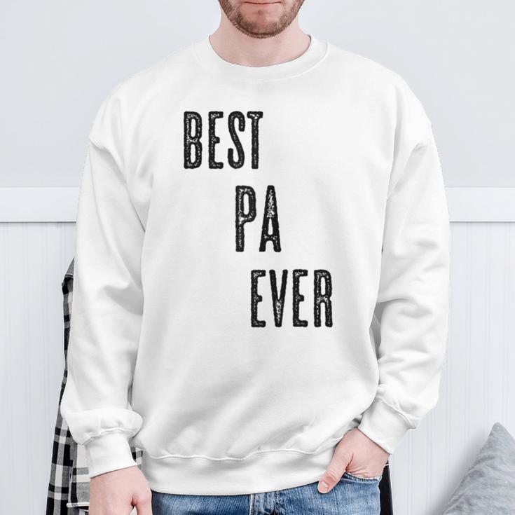 Best Pa Ever Cute Adults Papa Dad Grandpa Raglan Sweatshirt Geschenke für alte Männer