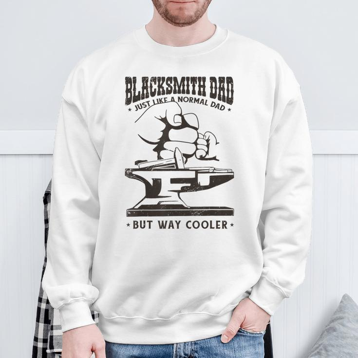 Blacksmith Dad Cool Anvil Blacksmith Father Sweatshirt Gifts for Old Men
