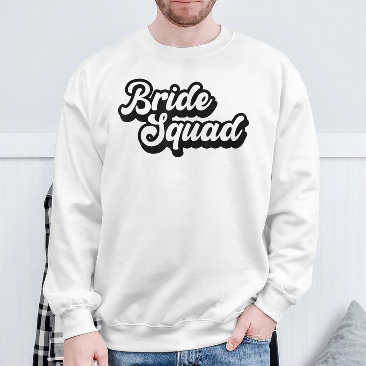 Bride Squad Bachelorette Party Hochzeit Geschenk Sweatshirt Geschenke für alte Männer