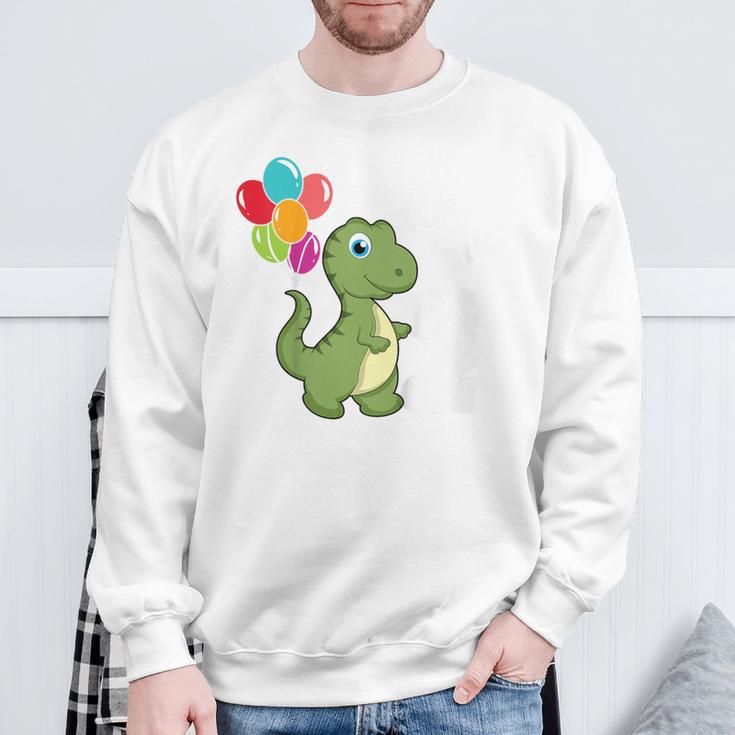 Children's 2Nd Birthday Ich Bin Schon 2 Jahre Dinosaur Sweatshirt Geschenke für alte Männer